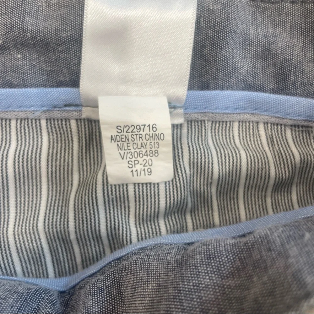 Banana Republic Men's Khaki Aiden Straight Chino Pants 36x34 Classic Preppy